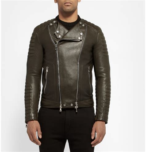 balmain leather jacket mens replica